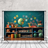 Lofaris Colorful Pencil Globe Retro Wall Backdrop For Photo